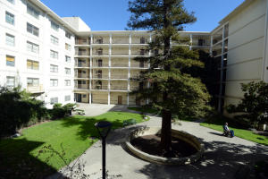 The courtyard at the Hacienda public housing apartment complex in Richmond, Calif. on Wednesday, Feb. 19, 2014. (Kristopher Skinner/Bay Area News Group)